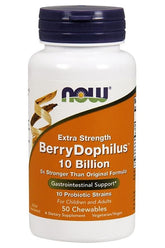 NOW Foods - BerryDophilus, 10 Billion (Extra Strength) - 50 chewables - Nutri.se